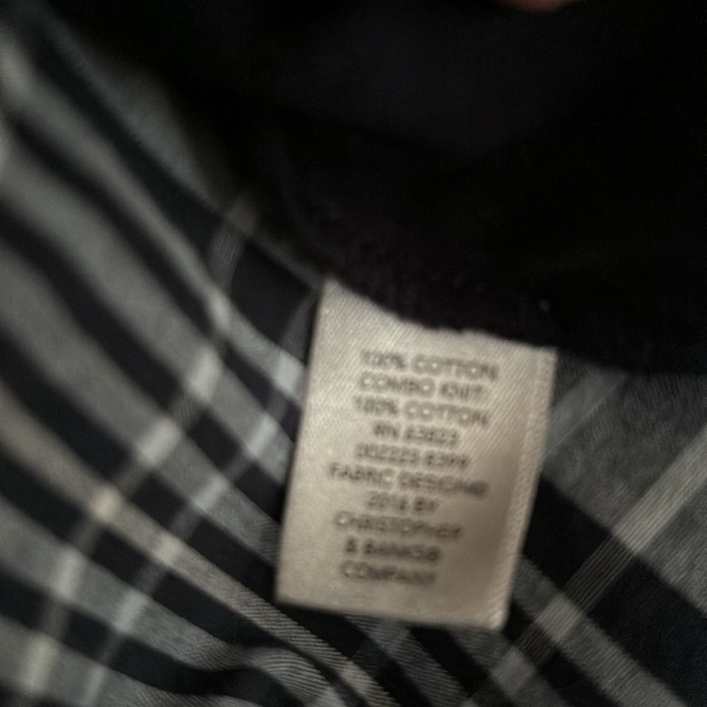 Cj Banks Button Down Blouse With Solid And Plaid … - image 5